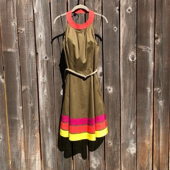 Jessica Howard | Dresses | Jessica Howard Color Block Halter Dress Size 2 |  Poshmark